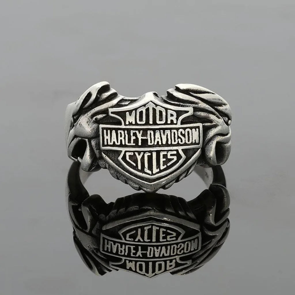 Motor V2 Harley Davidson Motorcycle Biker Ring 925 Sterling Silver 18 G  BELDIAMO - Etsy